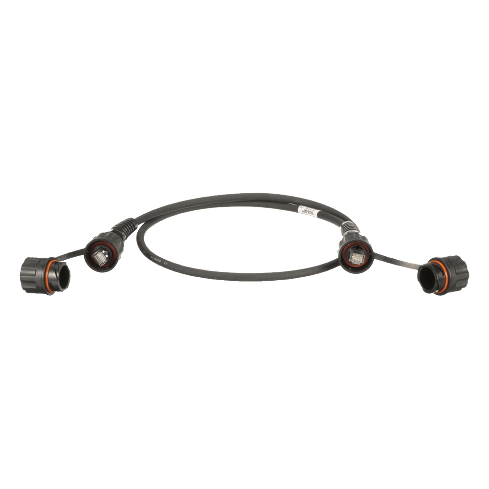 Patch Cord Cat6A IndustrialNet, Blindado S/FTP, Con Plug Industrial y Tapa en Cada Extremo, 2 Metros