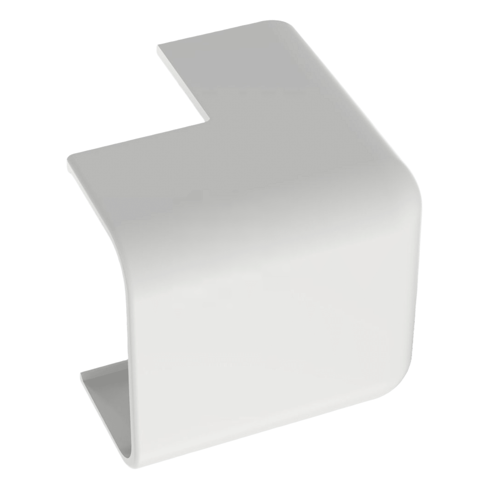 Esquinero exterior, para uso con canaleta LD10, material ABS, Color Blanco