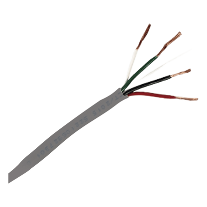 Bobina de 305 Metros (1000 Pies) / Cable de Cobre / 4 X 18 AWG / Tipo Alarmas UL / Para Interior / Color Gris / Para Aplicaciones de Alarmas de