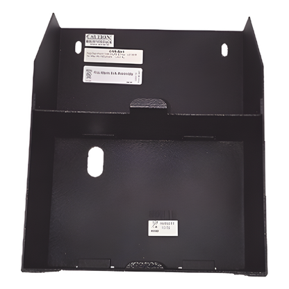 Chasis auxiliar para dos baterías de 12 Ah / montaje lateral en amplificadores serie DAA2 de NOTIFIER / negro