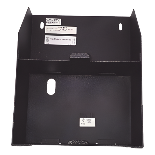Chasis auxiliar para dos baterías de 12 Ah / montaje lateral en amplificadores serie DAA2 de NOTIFIER / negro