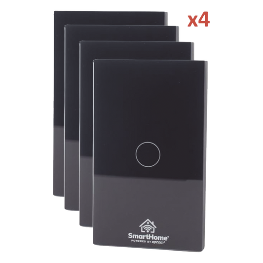 (Wifi) KIT 4 apagadores inteligentes Wifi compatibles con Alexa y GoogleHome