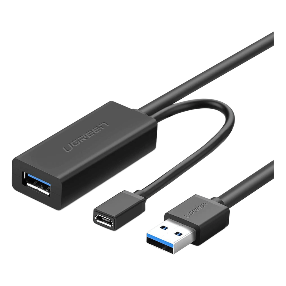 Cable de Extensión Activo USB 3.0 con puerto de alimentación Micro USB / 5 Metros / USB 3.0 a 5Gbps / No requiere controlador / Ideal para