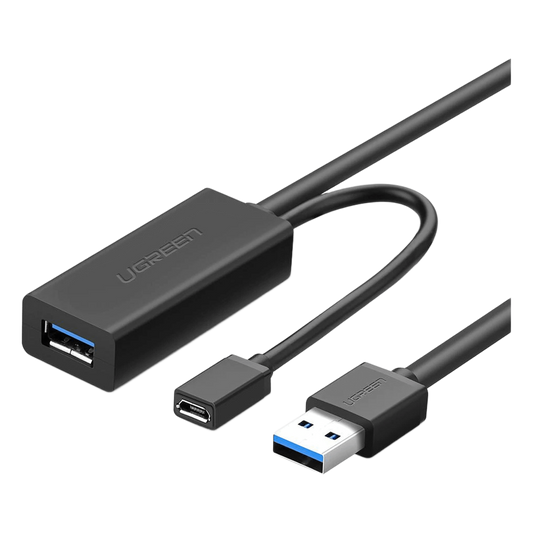 Cable de Extensión Activo USB 3.0 con puerto de alimentación Micro USB / 5 Metros / USB 3.0 a 5Gbps / No requiere controlador / Ideal para