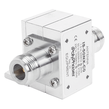 Protector Coaxial RF / 1.5-700 MHz / 50 &Omega; / Conectores N Hembra / Ceja Lateral / 2 kW