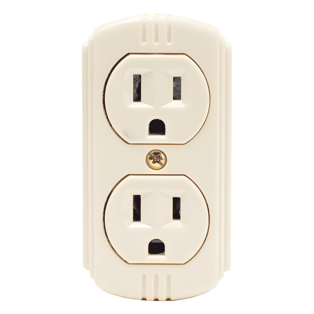Contacto Dúplex 127 Vca, 15 A Max. Para Sobreponer (Sin perforar la superficie).