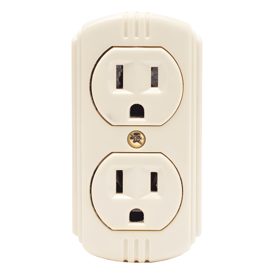 Contacto Dúplex 127 Vca, 15 A Max. Para Sobreponer (Sin perforar la superficie).