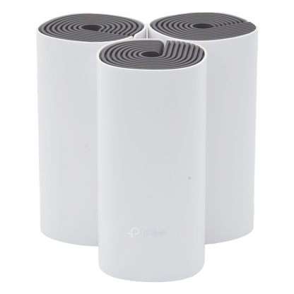 Kit de Router inalámbrico mesh Deco E4 para Hogar / Doble banda AC 1200 / 2 puertos 10/100 Mbps / Compatible con amazon alexa.