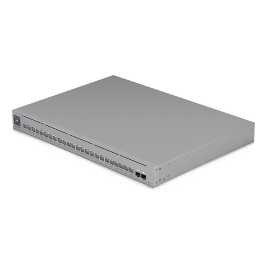 UniFi Switch Pro Max 24 POE, 24 puertos (8 puertos POE++ 2.5 GbE y 16 puertos GbE POE+), 2 puertos SFP+ 10G, 400W, pantalla táctil