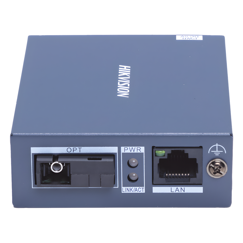 Transceptor Fibra Óptica Gigabit / Monofibra Monomodo / 3 km Distancia / 10/100/1000 Mbps RJ45 / SC / Metal Industrial / 4 kV Protección Rayos