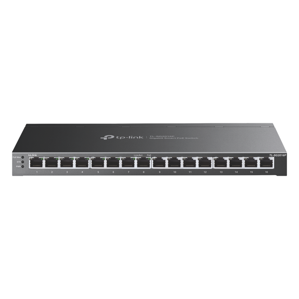 Switch Omada SDN Administrable 16 puertos 10/100/1000 Mbps / 8 Puertos PoE Inteligente af/at / Administración centralizada OMADA SDN / Presupuesto