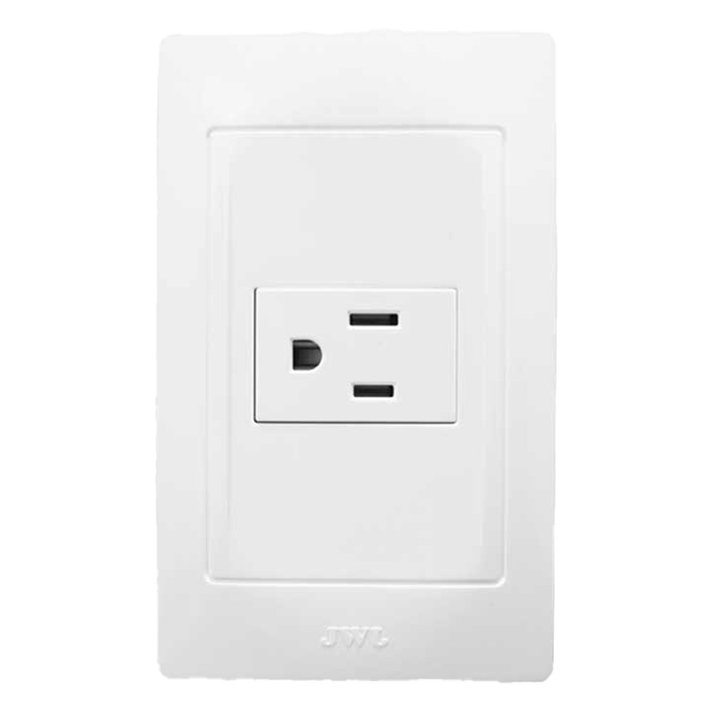 Contacto Sencillo de 127 V~60 HZ 15 A/ Color Blanco.