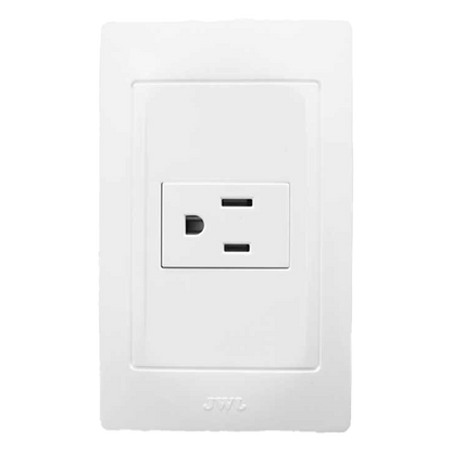 Contacto Sencillo de 127 V~60 HZ 15 A/ Color Blanco.