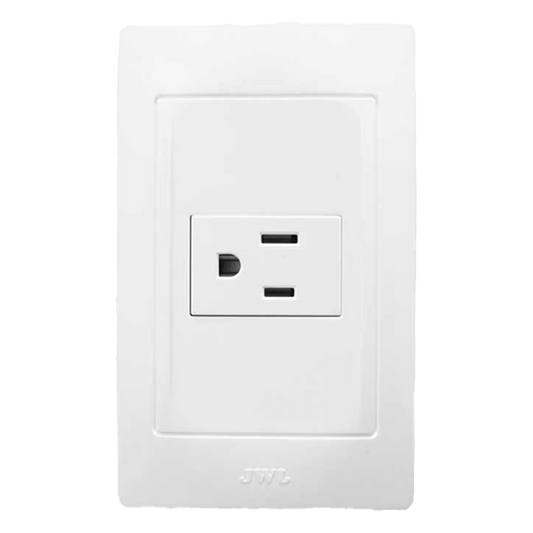 Contacto Sencillo de 127 V~60 HZ 15 A/ Color Blanco.