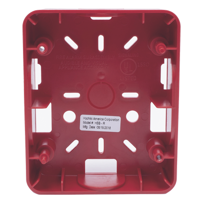 Caja Trasera Resistente a la Intemperie, Roja (para usar con la serie de estrobos HE) (0500-06360) De Hochiki