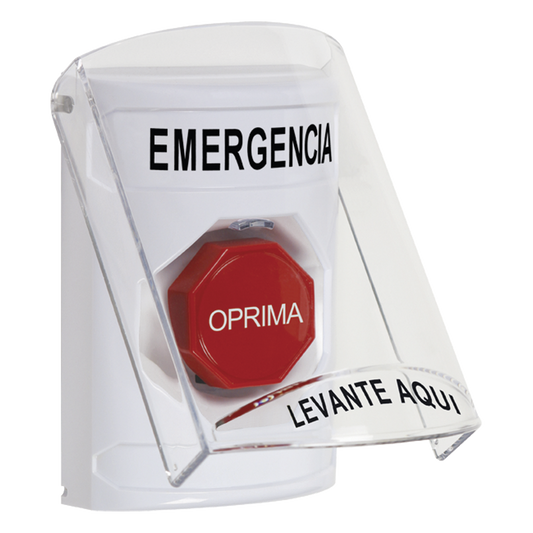 Botón Multipropósito, Emergencia, Reset Con Llave, Español, Tapa De Policarbonato, 2 Relevadores forma C, Interior