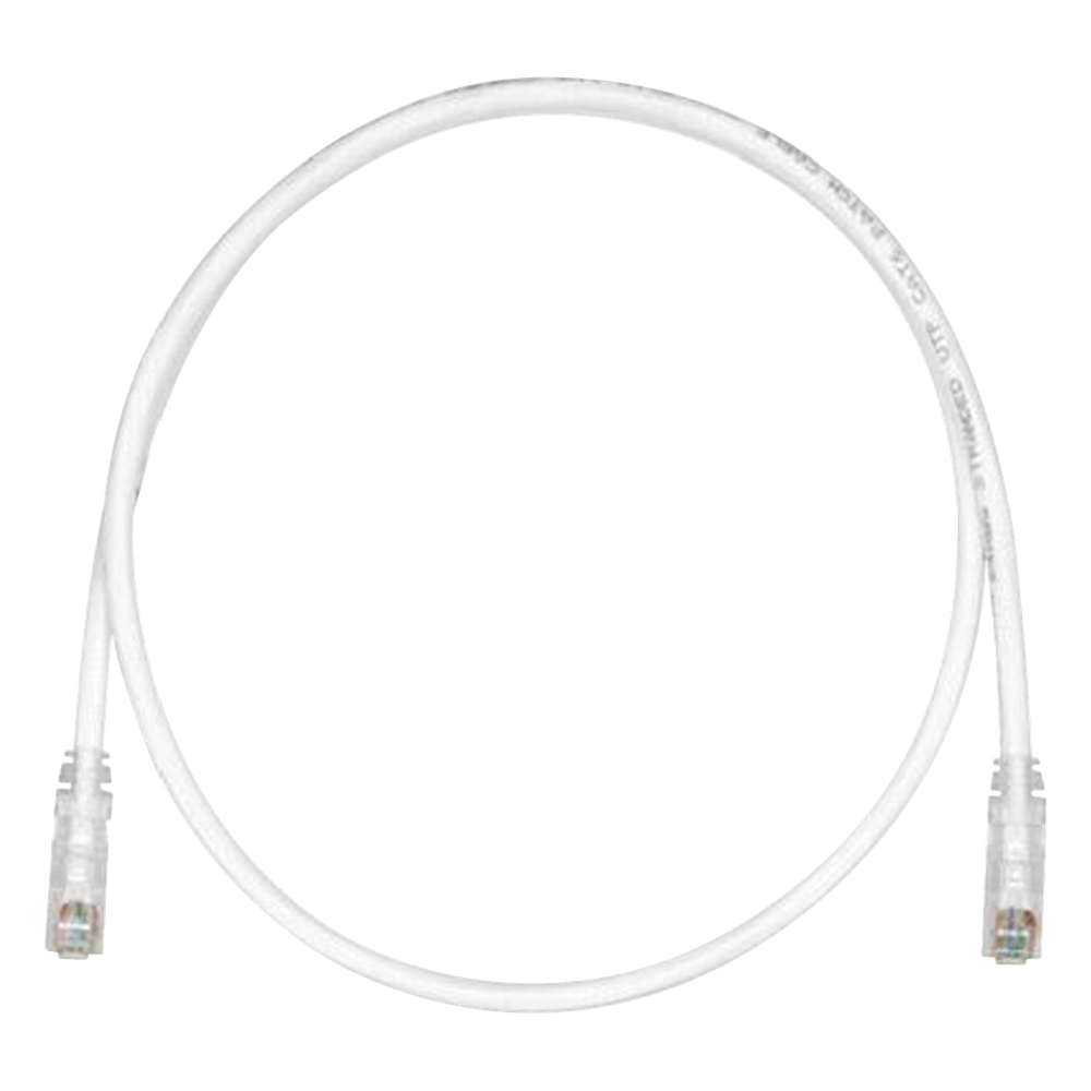 Cable de Parcheo TX6, UTP Cat6, 24 AWG, CM, Color Blanco Mate, 9.14 Metros (30 Pies)