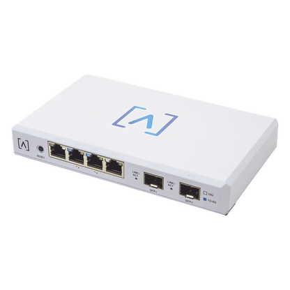 Router VPN / 4 puertos 10/100/1000/2500 Gbps (2 puertos PoE af/at) / 2 puertos SFP+ 10Gbps / Filtrado Avanzado DPI: Bloqueo de Contenido