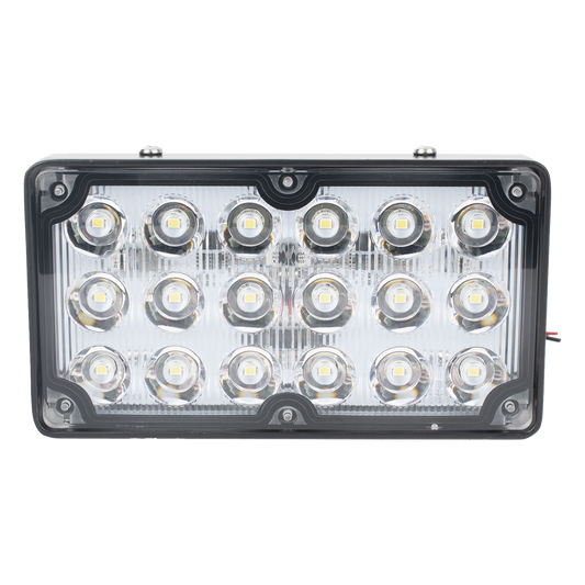 Luz de Escena de 6X3", Color Claro, Ideal para Ambulancias y Vehiculos de Trabajo