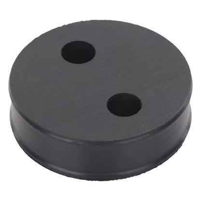 Inserto de Caucho de 4" Con Dos Orificios para Cable de 1/2 in