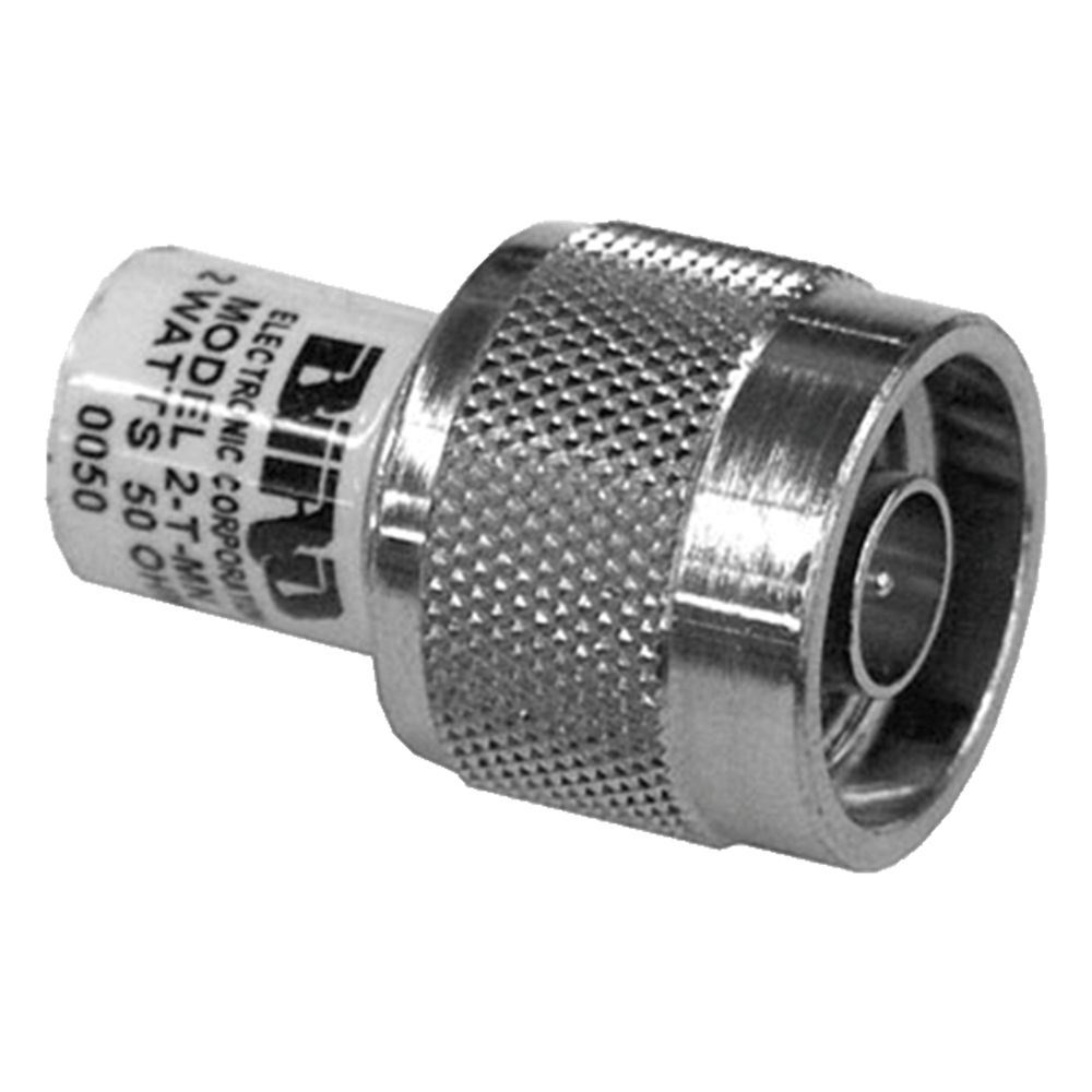 Carga Fantasma Terminal de 2 W, Impedancia de 50 Ohm y Conector N Macho.