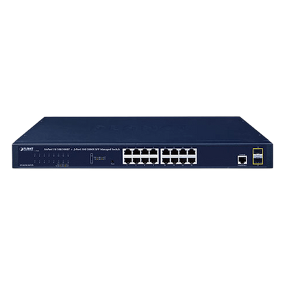 Switch Administrable Capa 2, 16 Puertos 10/100/1000T, 2 Puertos SFP 100/1G/2.5G, Administración Remota con CloudNMS