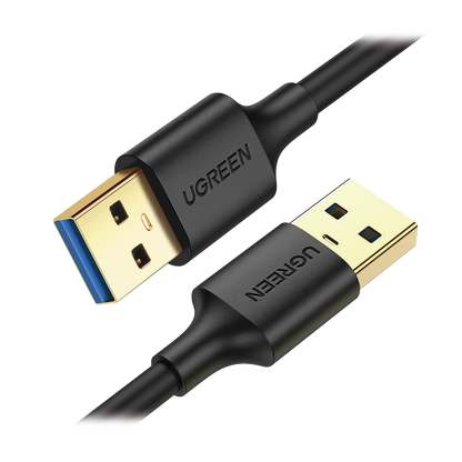 Cable USB-A 3.0 a USB-A 3.0 / 1 Metro / Macho a Macho / Conector Niquelado / Núcleo de Cobre Estañado / Blindaje Múltiple / Velocidad 5Gbps / No