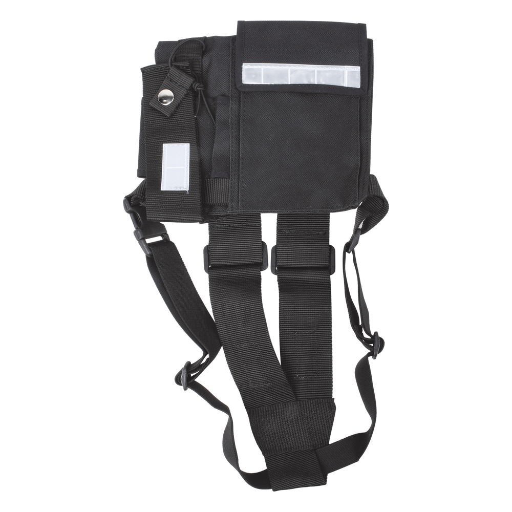 Pechera Universal sin logo con soporte para radio y bolígrafo más bolsa con cinta adherente para su seguridad