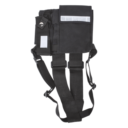 Pechera Universal sin logo con soporte para radio y bolígrafo más bolsa con cinta adherente para su seguridad