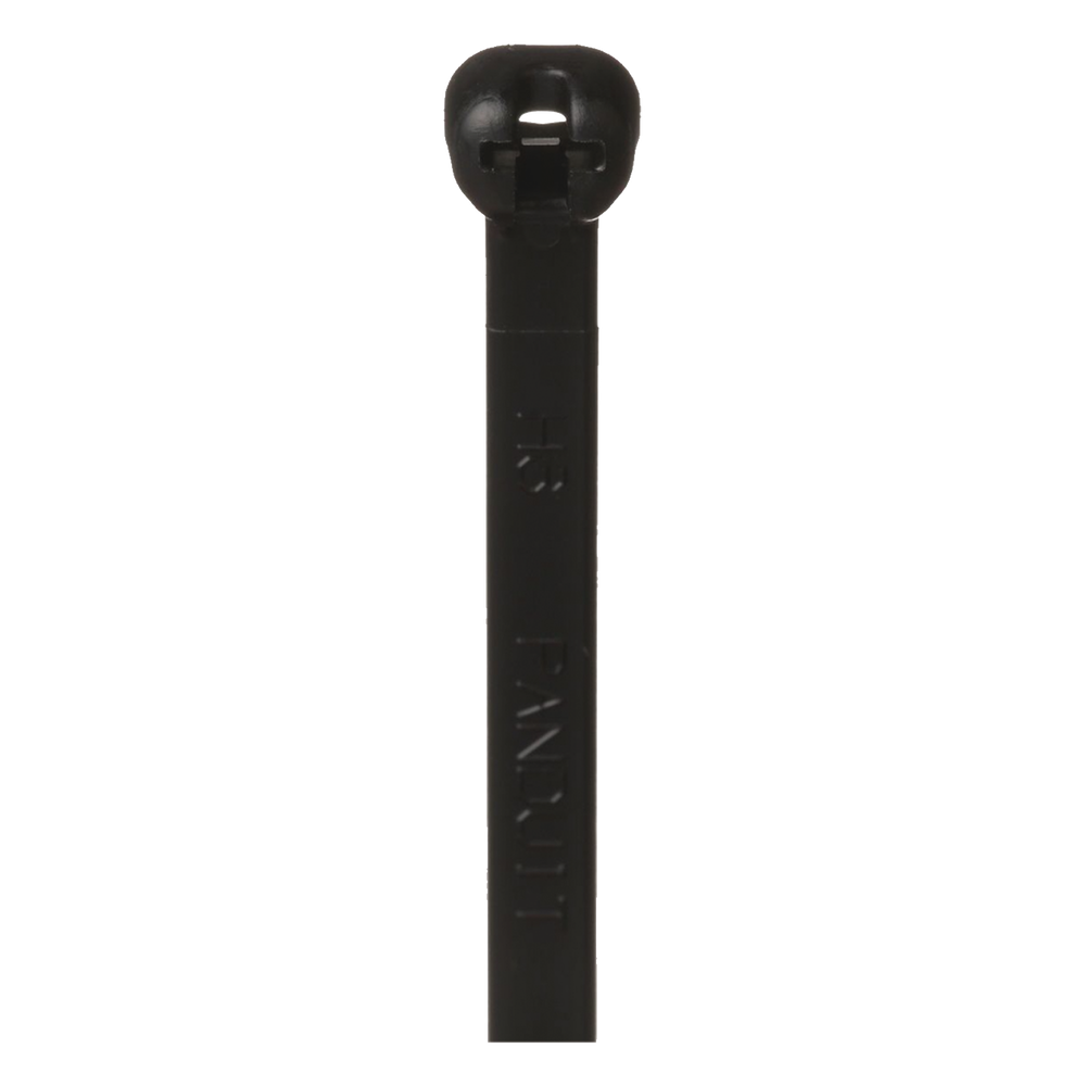 Cincho de Nylon 6.6 Dome-Top®, Con Lengüeta de Bloqueo de Acero Inoxidable, 203 mm largo x 4.7mm ancho, Color Negro, Exterior Resistente a Rayos UV
