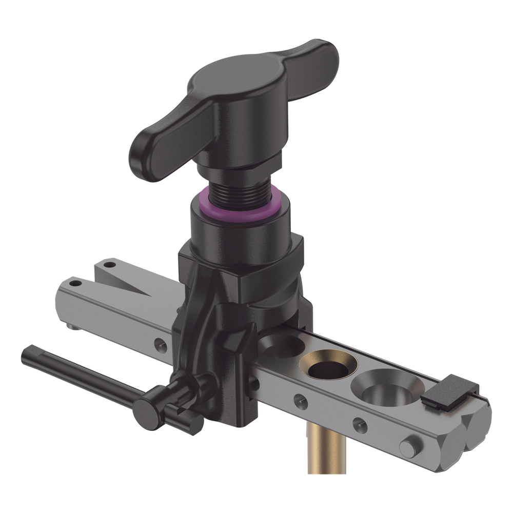 Herramienta de Abocardado Cónico Excéntrico HFT6 / Para Tubos 1/4" a 3/4" / Mango Giratorio Cómodo / Cuerpo de Aluminio / Calibrador Lateral