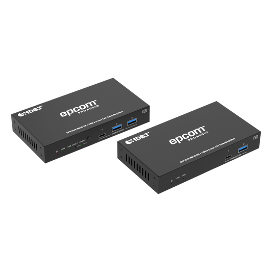 Extensor USB 3.2 Gen 1 | 100 m | Cable CAT6a | Velocidad 5 Gbps | Puertos USB-C y USB-A | PoC Bidireccional 24V | Compatible Con Dispositivos USB