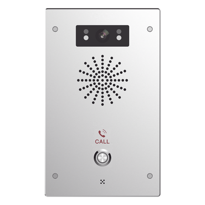Video Intercomunicador IP / 2 Líneas SIP / Cámara 2MP 1080p / 2 Relevadores / ONVIF / IP65 e IK10 / PoE 802.3af / Audio HD / Visión Nocturna IR