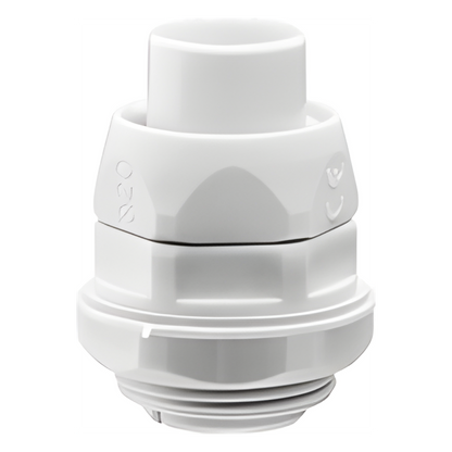 Conector (Racor) de tubería flexible a caja, PVC Auto-Extinguible de 25 mm, IP55
