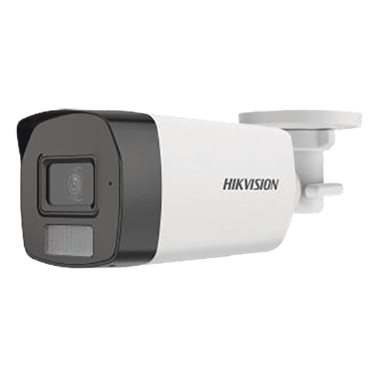 [Dual Light + ColorVu] Bala TURBOHD 3K (5 Megapixel) / Lente 2.8 mm / 40 mts IR + 40 mts Luz Blanca / Gran Angular 104.5° / Exterior IP67 / Micrófono