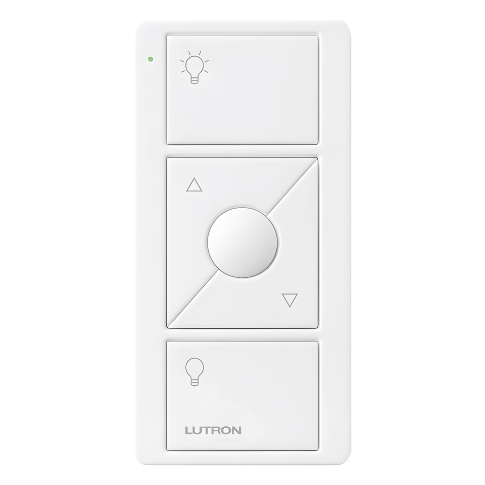 Control Pico inalámbrico de 3 botones con subir y bajar para iluminación, batería de 10 años, compatible con Caseta Wireless, RadioRA 2, Vive y