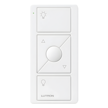 Control Pico inalámbrico de 3 botones con subir y bajar para iluminación, batería de 10 años, compatible con Caseta Wireless, RadioRA 2, Vive y