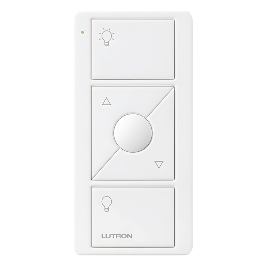 Control Pico inalámbrico de 3 botones con subir y bajar para iluminación, batería de 10 años, compatible con Caseta Wireless, RadioRA 2, Vive y