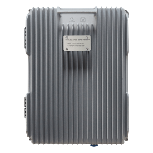 Amplificador de Señal Celular de Alta Potencia / Cobertura hasta 5 km / Banda 2 (1900 MHz) / 20 Watts / 95 dB de Ganancia / Multioperador / Gabinete