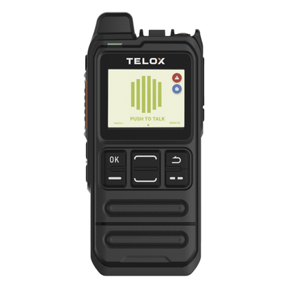 Kit Radio PoC LTE TELOX MT100 con servicio TASSTA TFLEXPTT por 12 meses / Audio 3W / IP54 / Batería 4000 mAh / GPS / Cifrado AES-256