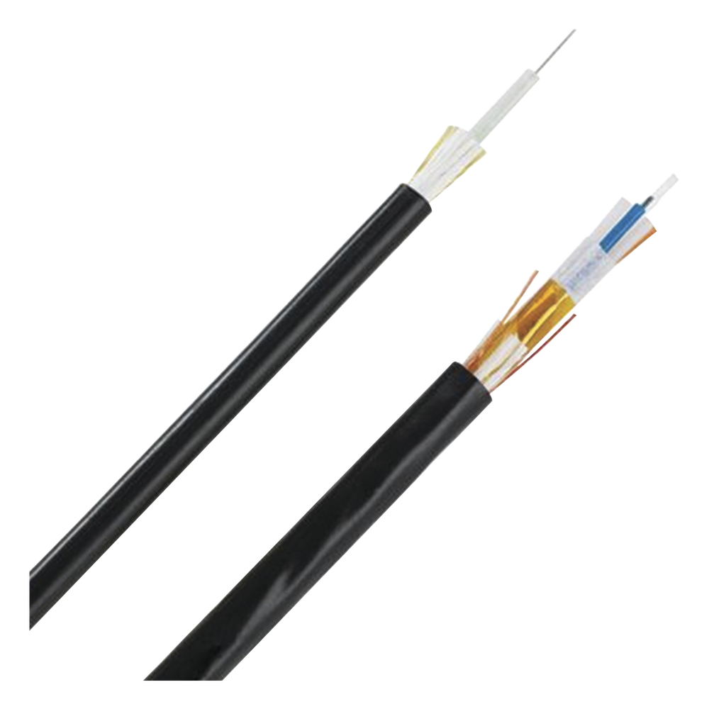 Cable de Fibra Óptica de 6 Hilos, Multimodo OM3 50/125 Optimizada, Interior/Exterior, Loose Tube 250um, No Conductiva (Dieléctrica), OFNP (Plenum)