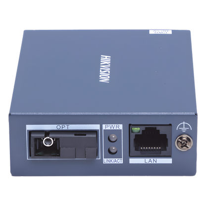 Convertidor de medios UTP/FIBRA ÓPTICA (RX) / 1000 Mbps / Monomodo / Hasta 3 KM / CONECTOR SC