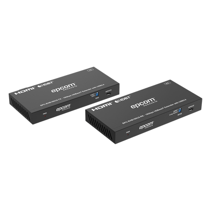 Kit Extensor HDMI con KVM | 4K@60Hz 4:4:4 | 150m en 1080 | 120m en 4K | HDBaseT | USB 2.0 | IR Bidireccional | POC | EDID
