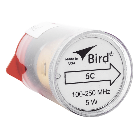 Elemento de 5 Watt en linea 7/8" para Wattmetro BIRD 43 en Rango de Frecuencia de 100 a 250 MHz.
