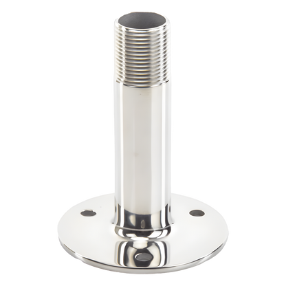 Montaje Recto de Acero Inoxidable / de 4 pulgadas de Alto y 3 de Base / Rosca 1-1/4