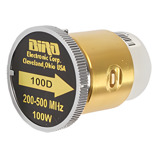 Elemento de 100 Watt en Línea 7/8" para Wattmetro BIRD 43 en Rango de Frecuencia de 200 a 500 MHz.
