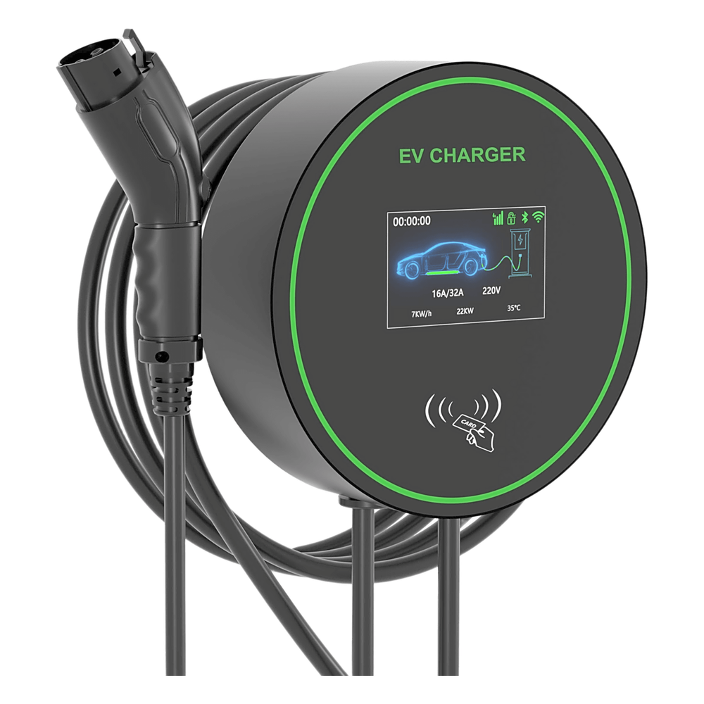 Estación de Carga para Vehículos Eléctricos / 48 A / 11.5 kW / Conector Tipo 1 (SAE J1772) / 220-250 V Monofásico / Pantalla LCD 4.3 in (10.9 cm)