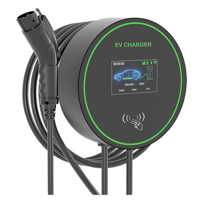 Estación de Carga para Vehículos Eléctricos / 48 A / 11.5 kW / Conector Tipo 1 (SAE J1772) / 220-250 V Monofásico / Pantalla LCD 4.3 in (10.9 cm)
