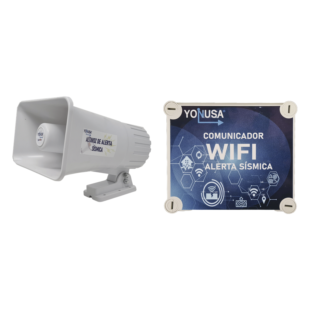 KIT de Alertamiento SISMICO con Audio Oficial SASMEX por WIFI