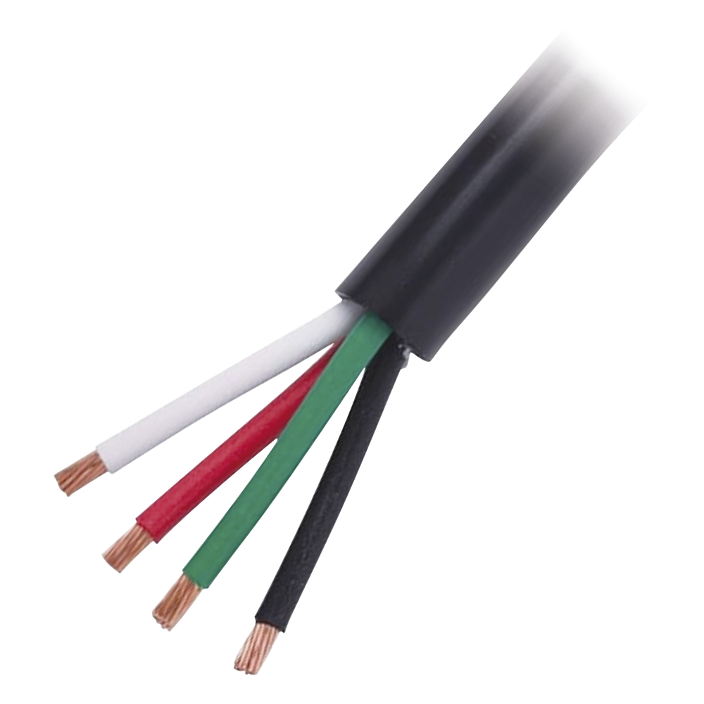 Cable de Uso Rudo / 4 Hilos / Calibre 18 AWG / 600 V / Rollo 100 m